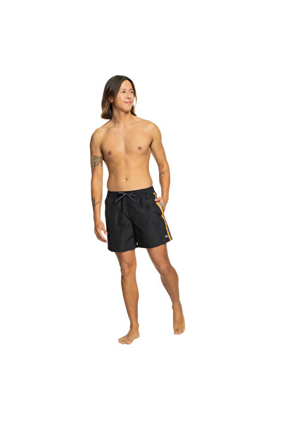 Quiksilver Remade Beach Please 16 Men's Black Volley Short Men's Volley Short Eqyjv04078