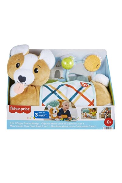 FISHER PRICE Oyuncak 3Ü1 Arada Köpekçik Uzanma Yastığı HJW10