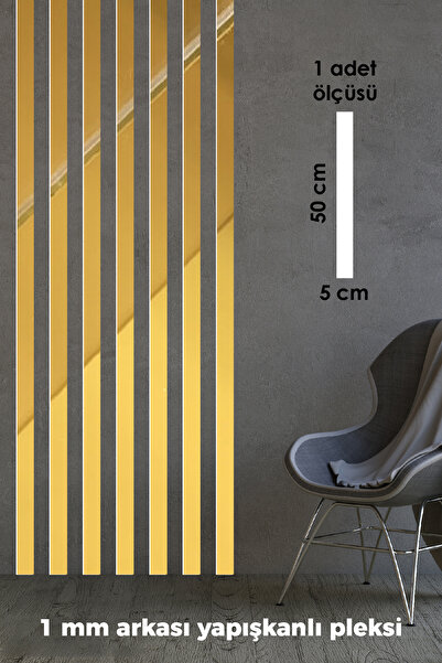 Wooden Factory Dekorasyon Şerit Duvar Panelleri Dekoratif Duvar Çıtası 1 Paket(10 Adet)