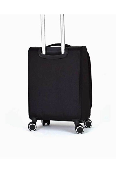 Benetton Logo Detaylı Kabin Boy Kumaş Valiz