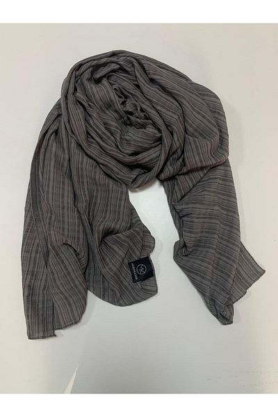 Modakaşmir Şal Bumbac Misto Culoare Antracit