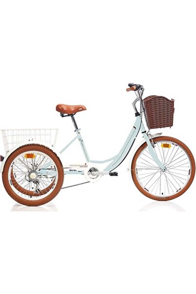 Carraro CARAVAN ŞEHİR BİSİKLETİ 410H V 24 JANT 6 VİTES TURKUAZ BEYAZ KAHVERENGİ