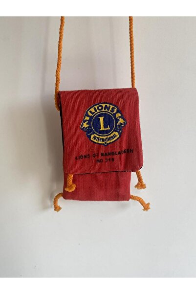 Hasyılmaz Boyun Askılı Kumaş Çanta Kırmızı