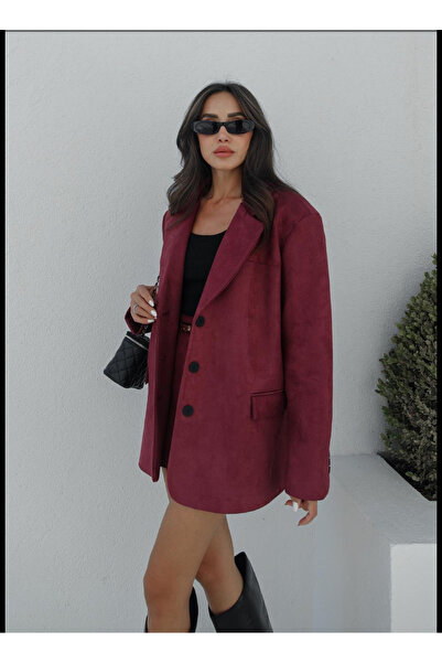 Bak'ap Premium  Trend Süet Astarlı Blazer Çeket