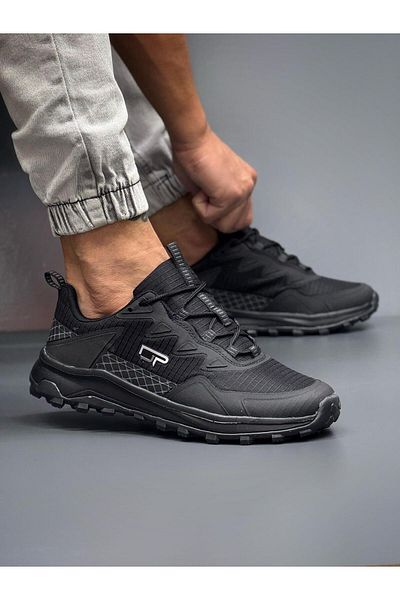 homiro Waterproof Fuspeted Faylon Sole Winter Shoes-Black