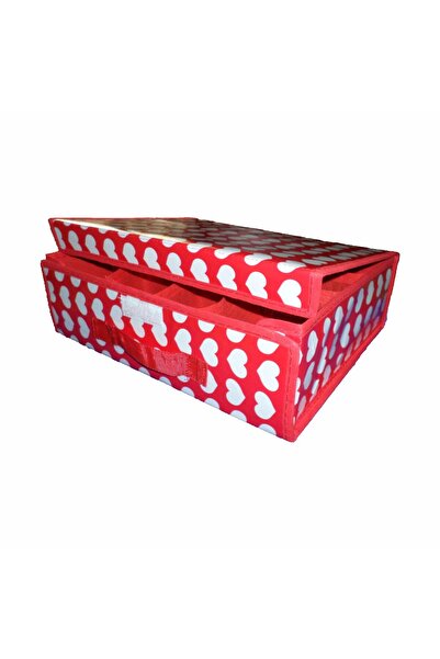 Hasyılmaz 12 Bölmeli Çekmece Düzenleyici Organizer Kırmızı 101