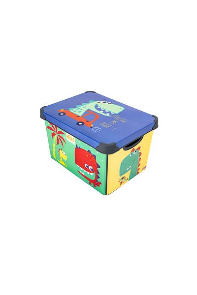 QUTU Style Box Dude Patterned 20 L Decorative Toy and Storage Box