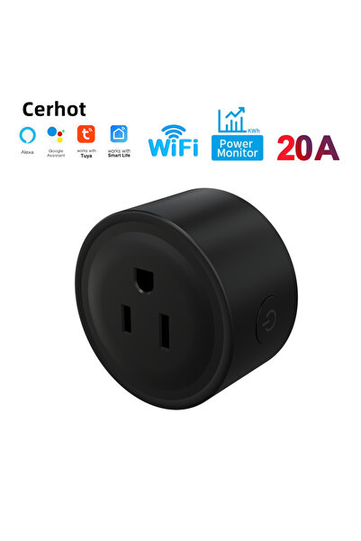 Choice12 قابس ذكي ذكي من Cerhot Tuya مزود بخاصية WiFi بقوة 20 أمبير أمريكي أس...