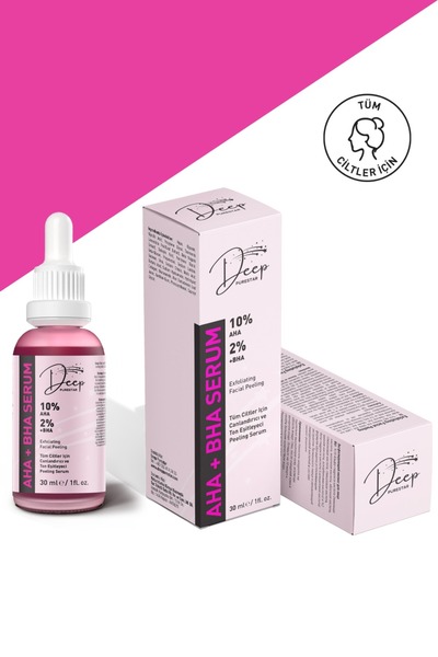 Deep Purestar Aha & Bha Revitalizing & Skin Tone Equalizing Peeling Skin Serum 30 ml Aha 10% + Bha 2%