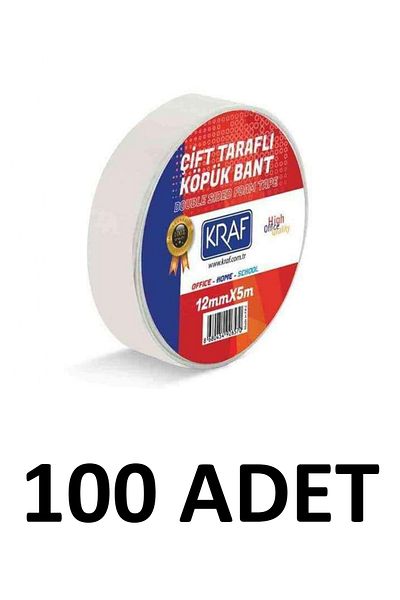 KRAF 100 Τεμάχια 12 Mm X 5 μέτρα Ταινία αφρού διπλής όψης