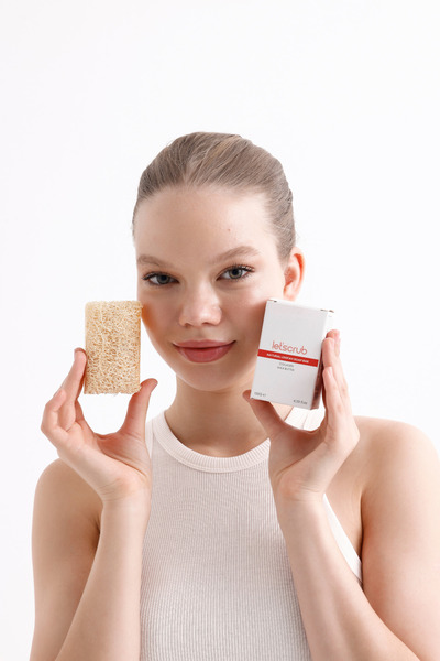 LET'SCRUB Doğal Kabak Lifli Kolajenli Sabun - Shea Yağı İle Zenginleştirilmiş Nem Bombası 130 GR