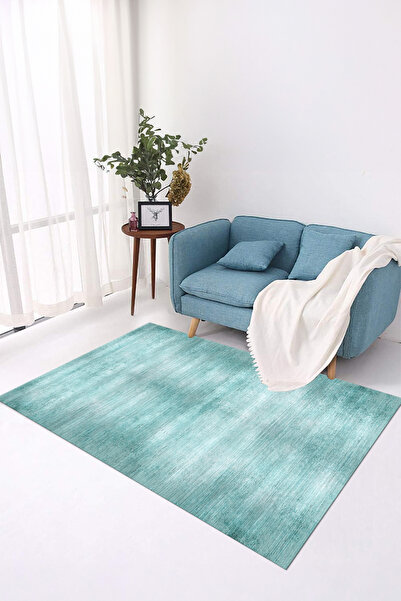 Viyana Home Dijital Kaymaz Taban Yıkanabilir Sade Düz Model Baskılı Yolluk Mu...