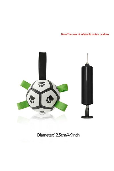 Choice 12.5cm Black White Dog Toy Football Interactive Pull Dog Toy Ball Bite-resistant Dog Training Specia