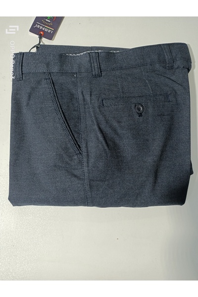 LAMPART reguler kalın keten kanvas pantolon