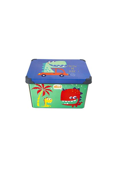 QUTU Style Box Dude Patterned 20 L Decorative Toy and Storage Box