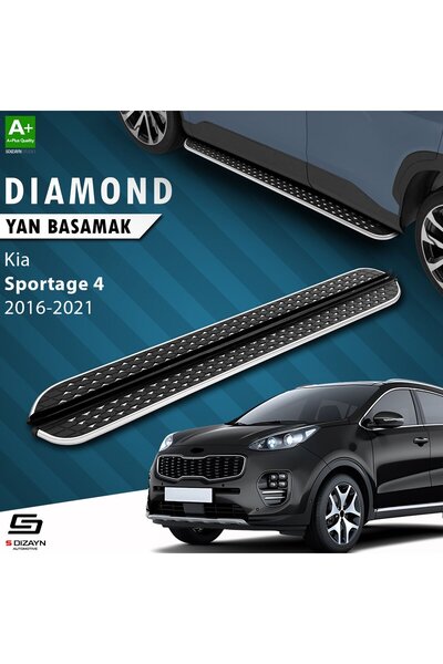 Drs Tuning S-Dizayn Kia Sportage 4 Diamond Krom Yan Basamak 173 Cm 2016-2021