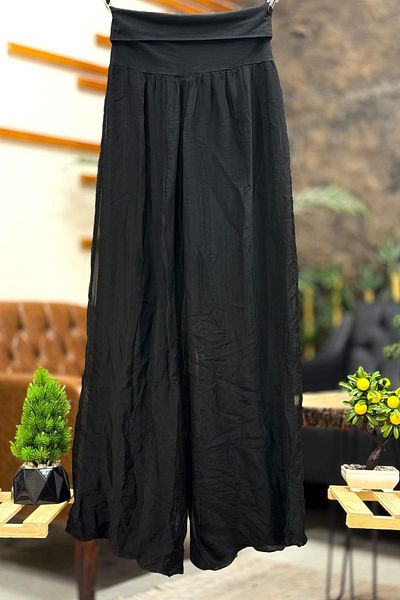 sahnemoda Pantaloni largi cu corset din mătase importată