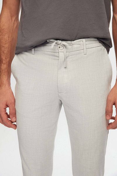 D'S Damat Slim Fit Stone Waist Elastic Drawstring Zippered Lycra Comfortable Jogger Pants