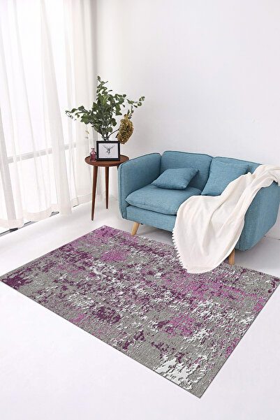 Viyana Home Dijital Kaymaz Taban Yıkanabilir Sade Renk Karışımlı Yolluk Mutfa...