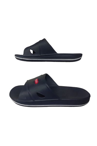 GEZER Ανδρικές παντόφλες Navy Blue-White Cross ριγέ εξαιρετικά ελαφριές καθημερινές παντόφλες GZEERR007-021