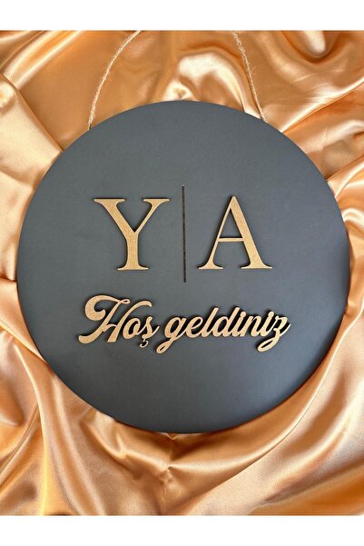 esamore concept Ahşap Antresit  Hoşgeldiniz Kapı Süsü, Kapı Çelengi, Kapı Panosu ,Tabelası, Kişiye Özel Kapı Yazısı