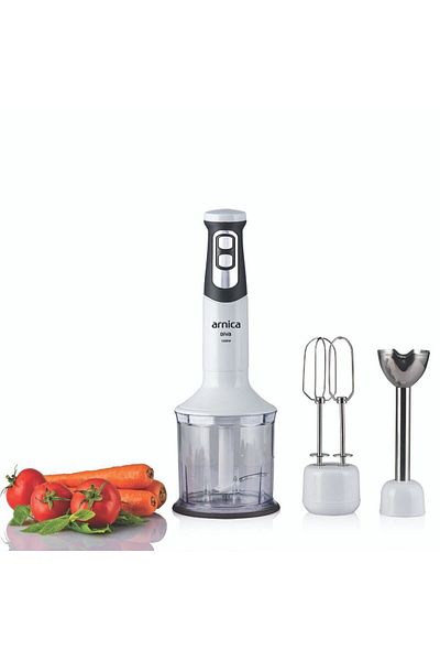 Arnica Diva Gh21590 1200 W White Hand Blender Set