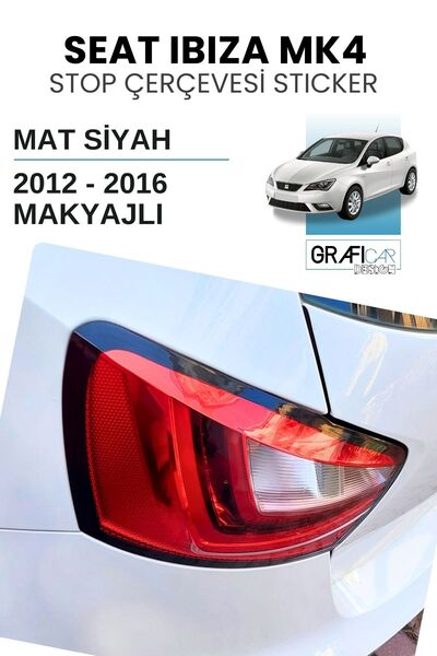 GRAFİCAR ملصق إطار إيقاف Seat Ibiza Mk4 - أسود غير لامع سهل الاستخدام، رقائق ...