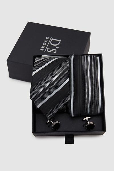 D'S Damat Standard Tie-Handkerchief-Cufflink Accessory Sets