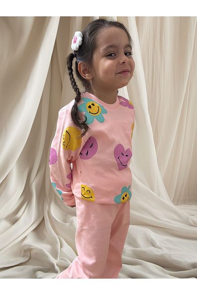 YASOM TASARIM Floral Girl's Pajama Set