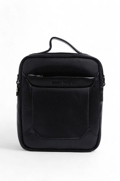 Pierre Cardin Μαύρη ανδρική τσάντα Messenger 01pc001196