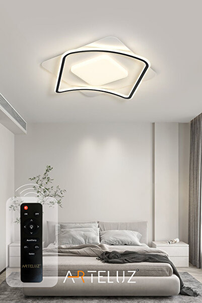 ARTELUZ Üçkare Model Modern Plafonyer Avize (50X50 CM)