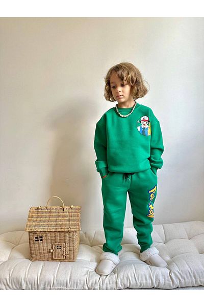 YİGİT BUTİK Yigit Boutique Character Printed Boy Suit
