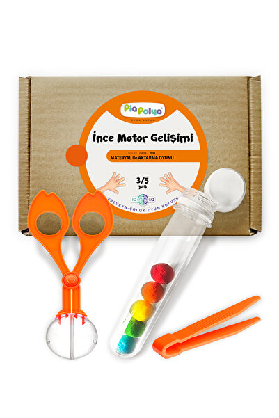 piapolya Oyun Kutum Ince Motor Gelişimi Turuncu Balon Makas-cımbız | Aktarma ...
