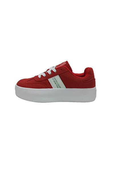 Benetton KIRMIZI  KADIN SNEAKER SPOR AYAKKABI