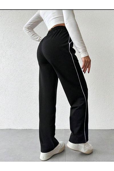 Miyalon Unisex Oversize φαρδιά φούτερ - δύο κλωστές, ελαστική μέση