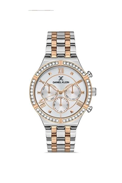 Daniel Klein EDK.1.10101.6 حجر مزدوج اللون ضمان لمدة عامين ساعة يد نسائية