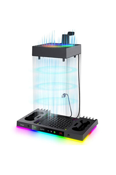 ipega İpega XBox Series X Smart 8in1 RGB Işıklı Soğutucu Fanlı Şarj standı