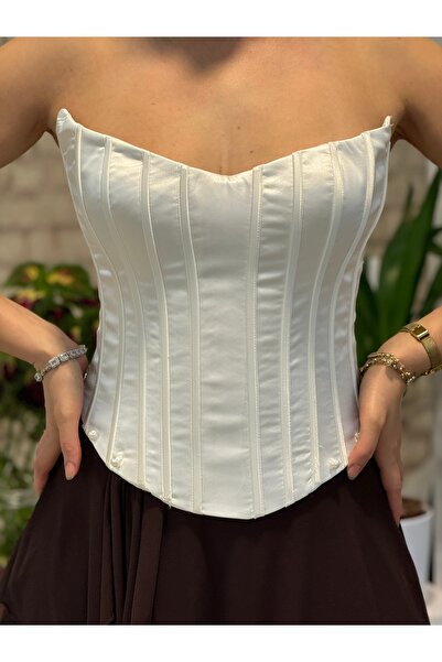 Emodaist White Tie Bustier