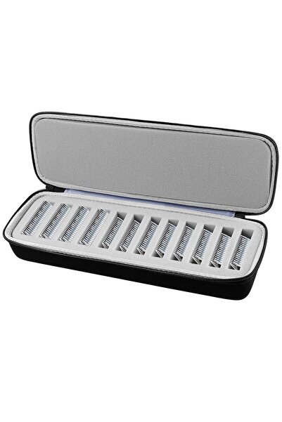 Choice حامل منظم لشفرات ماكينة الحلاقة باللون الأسود - مساحة تخزين صلبة للسفر...