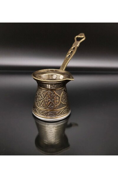 ayvalı metal Ayvalı Döküm Desenli Cezve 2 Kişilik Mıknatıslı Ocaklara Uyumlu ...