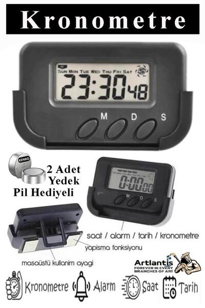 Artlantis Masa Üstü Kronometre 1 Adet Kronometreli Sınav Ders Çalışma Saati D...