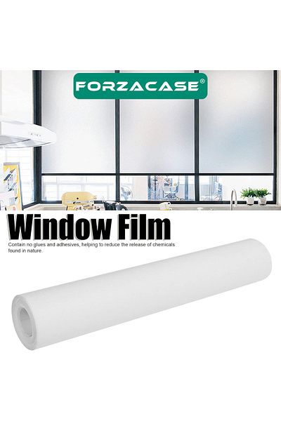 Forzacase Interior Exterior Window Bathroom Shower Cabin Uv Blocking Frosted Glass Film 5 Meters X 60 cm - Fc851