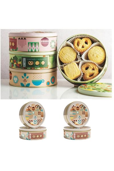 Harras Butter Cookies Canister 225 g (2 Boxes 450g)