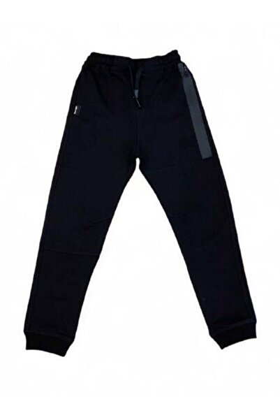 Zekids Pantaloni de trening din bumbac cu trei fire pentru băiat