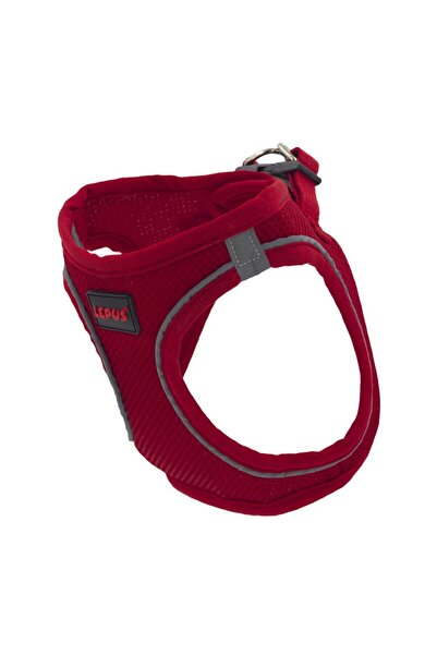 Lepus Pet Air Mesh Kırmızı Göğüs Tasması Small