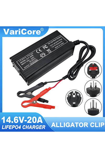 Choice شاحن عالي الطاقة 14.6 فولت/12.8 فولت من نوع LiFePO4، بجهد 110-220 فولت...