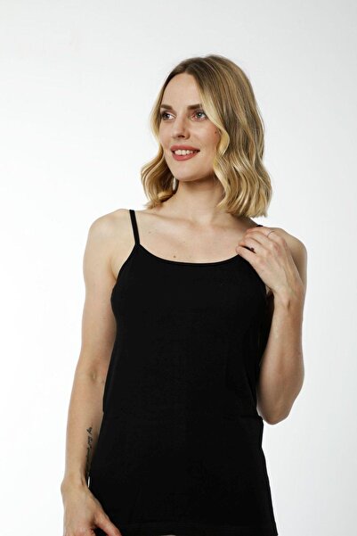 Hmd 2408 Black Cotton Lycra Comfortable Texture Thin Strap Women's Athlete