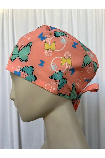 monotıp Doctor Nurse Bones, Bandana, Butterfly Patterned, Surgical Bones