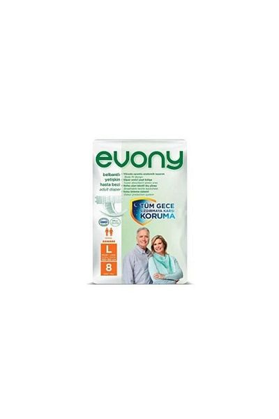 Evony Belbantli Adult Sick Diaper L (Large) 8 Pack