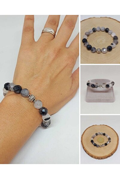 Yasamtohumu Серія Sirius Браслет з рутиловим кварцом 10 мм, унісекс (52926)